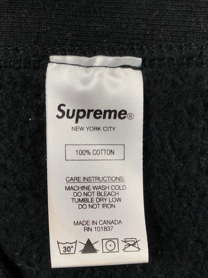 【中古品】【メンズ】 Supreme シュプリーム 20AW CROSS BOX LOGO HOODED SWEATSHIRT クロス ボックスロゴ フーデッド スウェットシャツ 149-260320-rt-17-tag サイズ：M カラー：ブラック 万代Net店