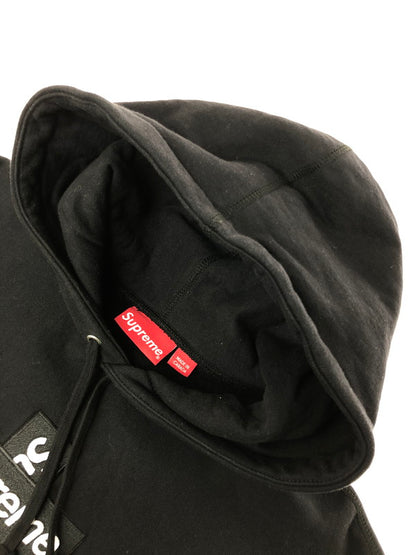 【中古品】【メンズ】 Supreme シュプリーム 20AW CROSS BOX LOGO HOODED SWEATSHIRT クロス ボックスロゴ フーデッド スウェットシャツ 149-260320-rt-17-tag サイズ：M カラー：ブラック 万代Net店