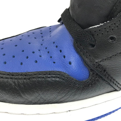 【中古品】【メンズ】 NIKE ナイキ AIR JORDAN 1 RETRO HIGH OG 555088-041 エア ジョーダン 1 レトロ ハイ オリジナル スニーカー 靴 160-260323-yy-04-tag サイズ：27cm/US9 カラー："ROYAL TOE"BLACK/BLACK-WHITE-GAME ROYAL 万代Net店
