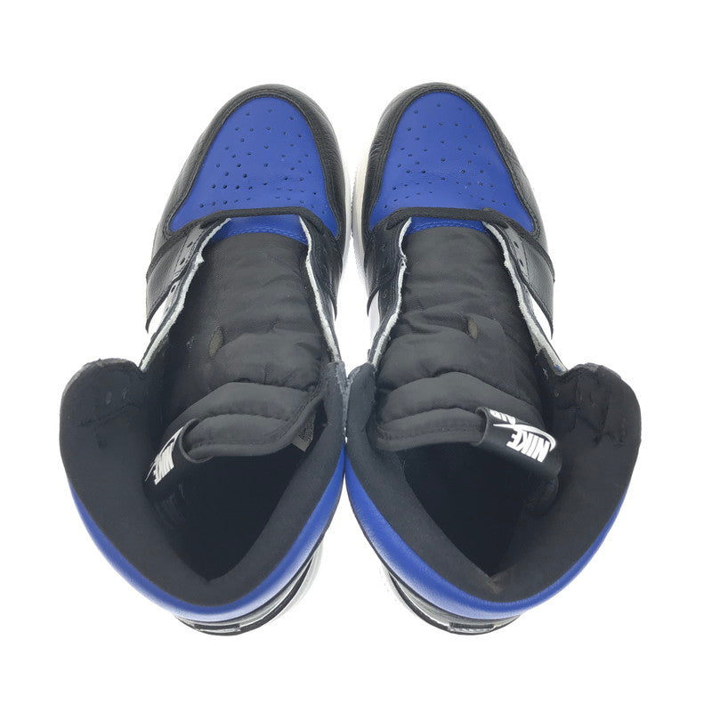 【中古品】【メンズ】 NIKE ナイキ AIR JORDAN 1 RETRO HIGH OG 555088-041 エア ジョーダン 1 レトロ ハイ オリジナル スニーカー 靴 160-260323-yy-04-tag サイズ：27cm/US9 カラー："ROYAL TOE"BLACK/BLACK-WHITE-GAME ROYAL 万代Net店