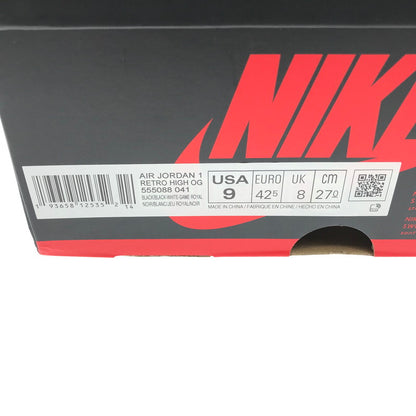 【中古品】【メンズ】 NIKE ナイキ AIR JORDAN 1 RETRO HIGH OG 555088-041 エア ジョーダン 1 レトロ ハイ オリジナル スニーカー 靴 160-260323-yy-04-tag サイズ：27cm/US9 カラー："ROYAL TOE"BLACK/BLACK-WHITE-GAME ROYAL 万代Net店