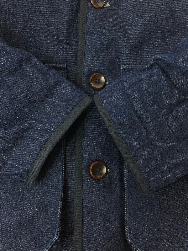 【中古品】【メンズ】 FLEURS DE BAGNE フレール ド バーニュ SHAWL COLLAR RANCH DENIM JACKET ショールカラー ランチデニムジャケット 141-260319-rt-07-tag サイズ：L カラー：インディゴ 万代Net店