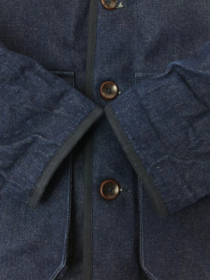 【中古品】【メンズ】 FLEURS DE BAGNE フレール ド バーニュ SHAWL COLLAR RANCH DENIM JACKET ショールカラー ランチデニムジャケット 141-260319-rt-07-tag サイズ：L カラー：インディゴ 万代Net店