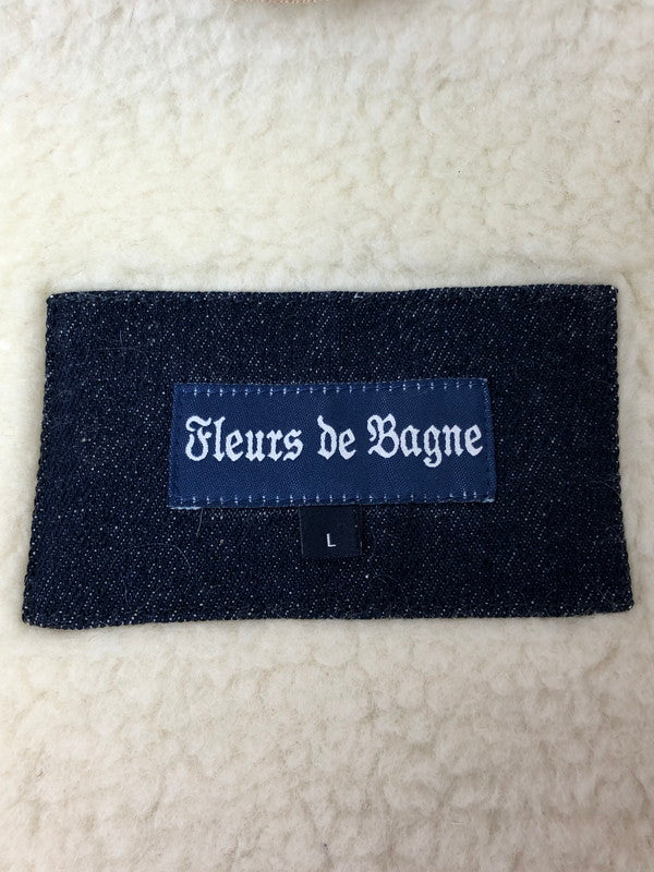 【中古品】【メンズ】 FLEURS DE BAGNE フレール ド バーニュ SHAWL COLLAR RANCH DENIM JACKET ショールカラー ランチデニムジャケット 141-260319-rt-07-tag サイズ：L カラー：インディゴ 万代Net店