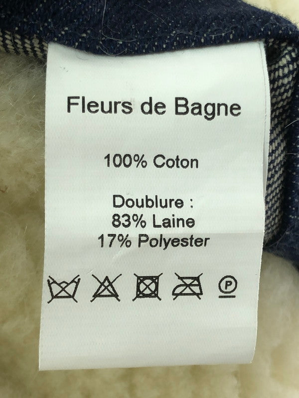 【中古品】【メンズ】 FLEURS DE BAGNE フレール ド バーニュ SHAWL COLLAR RANCH DENIM JACKET ショールカラー ランチデニムジャケット 141-260319-rt-07-tag サイズ：L カラー：インディゴ 万代Net店