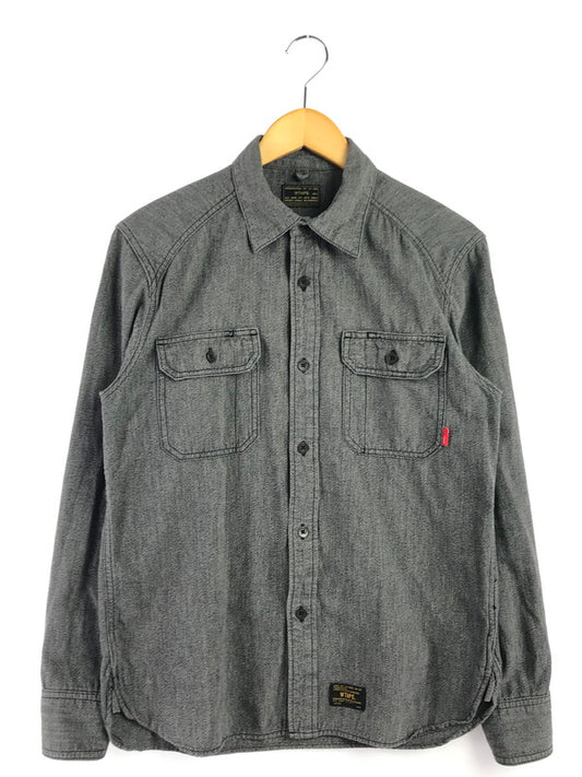 【中古品】【メンズ】 WTAPS ダブルタップス 15SS EX30-COLLECTION L/S SHIRT 151GWDT-SHM10 長袖シャツ 142-260328-na-11-tag サイズ：2 カラー：グレー系 万代Net店