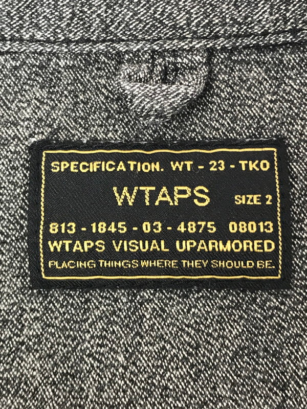 【中古品】【メンズ】 WTAPS ダブルタップス 15SS EX30-COLLECTION L/S SHIRT 151GWDT-SHM10 長袖シャツ 142-260328-na-11-tag サイズ：2 カラー：グレー系 万代Net店