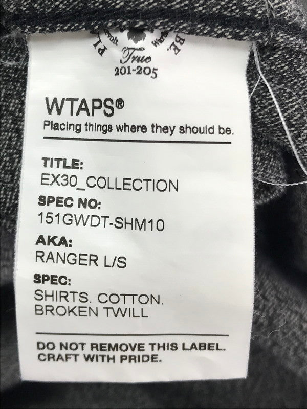 【中古品】【メンズ】 WTAPS ダブルタップス 15SS EX30-COLLECTION L/S SHIRT 151GWDT-SHM10 長袖シャツ 142-260328-na-11-tag サイズ：2 カラー：グレー系 万代Net店