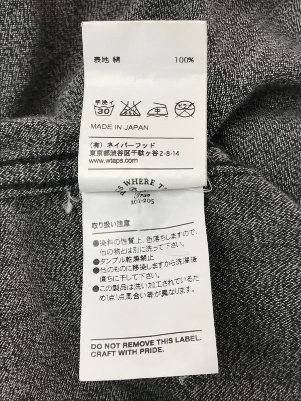 【中古品】【メンズ】 WTAPS ダブルタップス 15SS EX30-COLLECTION L/S SHIRT 151GWDT-SHM10 長袖シャツ 142-260328-na-11-tag サイズ：2 カラー：グレー系 万代Net店
