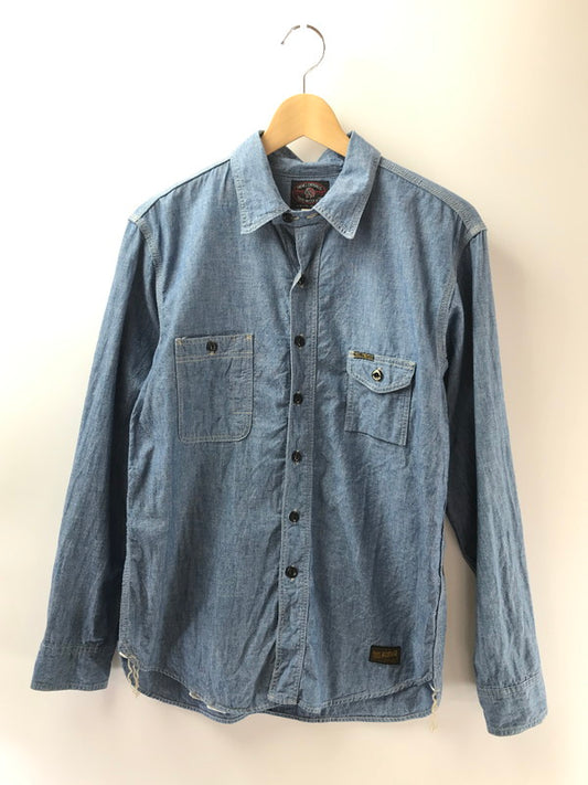 【中古品】【メンズ】 TOYS MCCOY トイズ マッコイ MCHILL OVERALLS CHAMBRAY WORK SHIRT TMS1503 オーバーオール シャンブレーワークシャツ トップス 145-260408-rt-13-tag サイズ：15 カラー：インディゴ 万代Net店