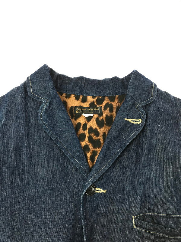 【現状渡し品】【メンズ】 WESTRIDE ウエストライド THICK RIDE JACKET ライドジャケット デニムジャケット ライトアウター 145-260407-na-04-tag サイズ：40 カラー：インディゴ 万代Net店