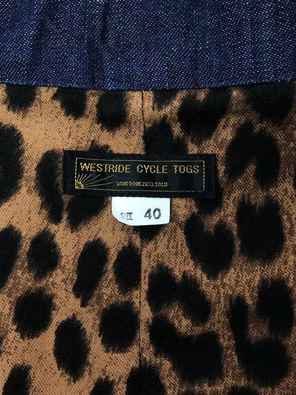 【現状渡し品】【メンズ】 WESTRIDE ウエストライド THICK RIDE JACKET ライドジャケット デニムジャケット ライトアウター 145-260407-na-04-tag サイズ：40 カラー：インディゴ 万代Net店
