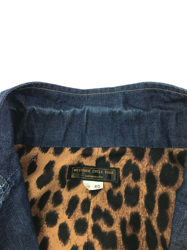 【現状渡し品】【メンズ】 WESTRIDE ウエストライド THICK RIDE JACKET ライドジャケット デニムジャケット ライトアウター 145-260407-na-04-tag サイズ：40 カラー：インディゴ 万代Net店
