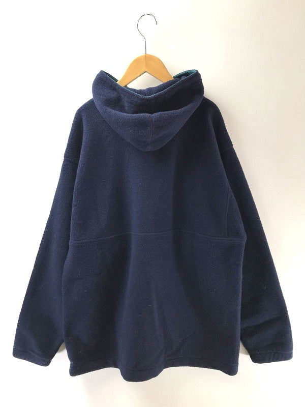 【中古品】【メンズ】 Columbia コロンビア FLEECE ANORAK PARKA USA製 フリースアノラックパーカー ライトアウター 146-260408-rt-19-tag サイズ：L カラー：ネイビー 万代Net店