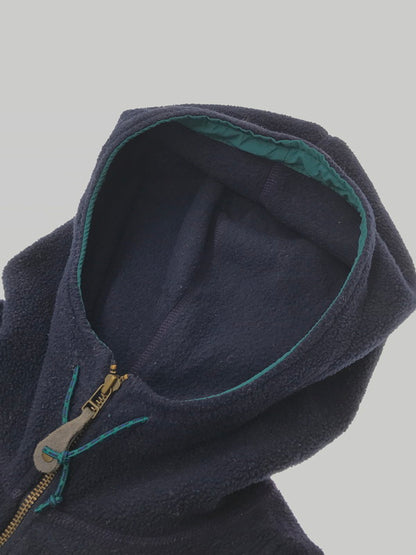 【中古品】【メンズ】 Columbia コロンビア FLEECE ANORAK PARKA USA製 フリースアノラックパーカー ライトアウター 146-260408-rt-19-tag サイズ：L カラー：ネイビー 万代Net店