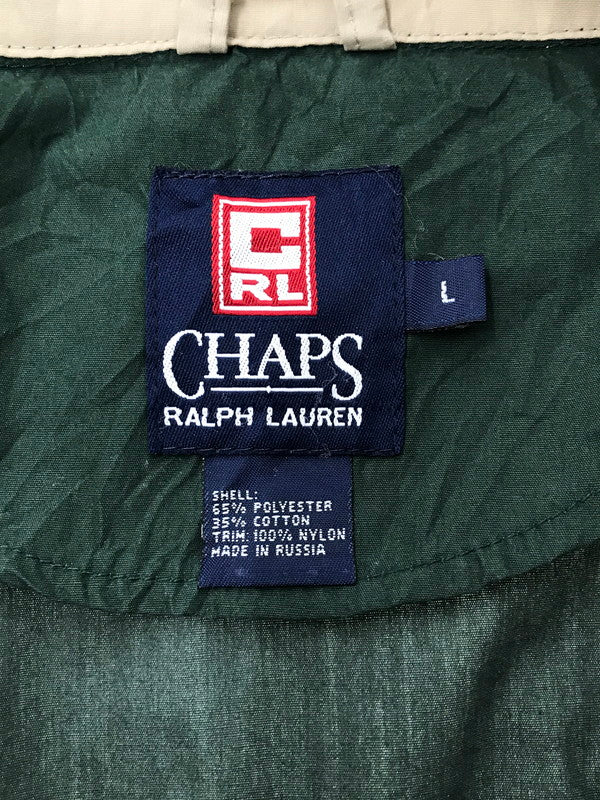 【中古品】【メンズ】 CHAPS チャップス 90's ANORAK PARKA アノラック パーカー ライトアウター 146-260408-rt-20-tag サイズ：L カラー：グリーン 万代Net店