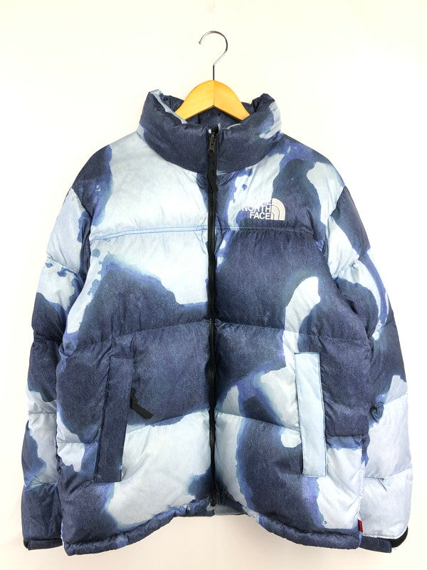 【中古品】【メンズ】 Supreme シュプリーム × THE NORTH FACE ザ・ノースフェイス 21AW BLEACHED DENIM PRINT NUPTSE JACKET ND52100I 149-260321-rt-05-tag サイズ：L カラー：ブルー系 万代Net店