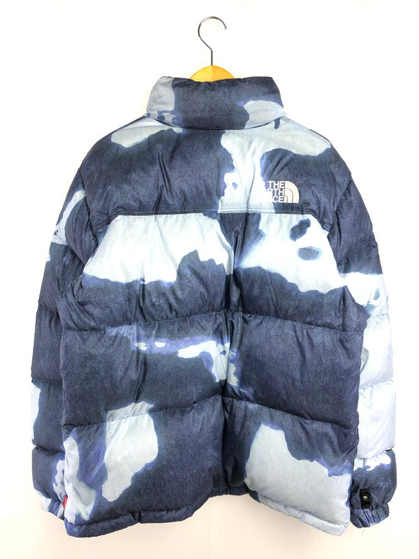 【中古品】【メンズ】 Supreme シュプリーム × THE NORTH FACE ザ・ノースフェイス 21AW BLEACHED DENIM PRINT NUPTSE JACKET ND52100I 149-260321-rt-05-tag サイズ：L カラー：ブルー系 万代Net店