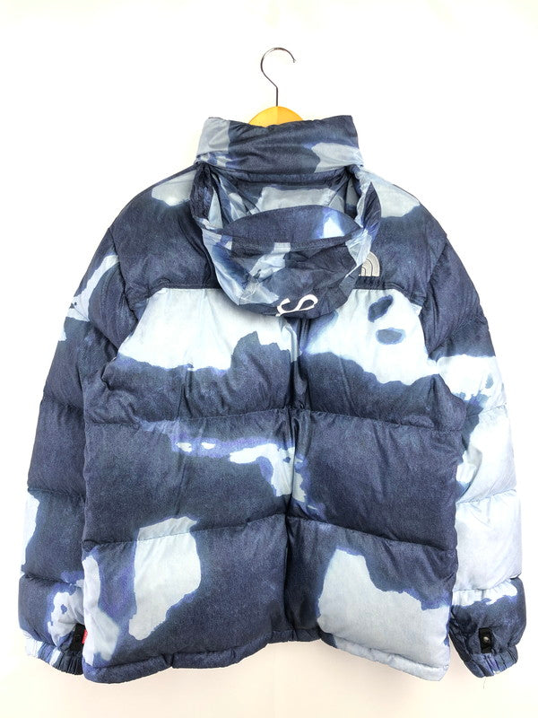 【中古品】【メンズ】 Supreme シュプリーム × THE NORTH FACE ザ・ノースフェイス 21AW BLEACHED DENIM PRINT NUPTSE JACKET ND52100I 149-260321-rt-05-tag サイズ：L カラー：ブルー系 万代Net店