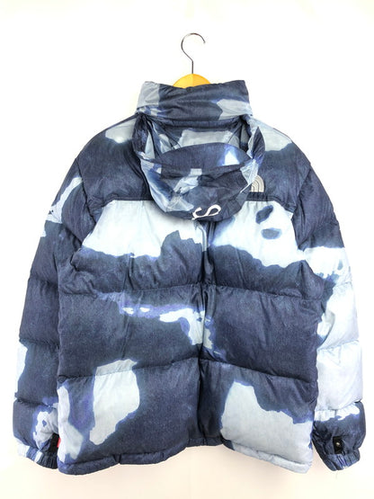 【中古品】【メンズ】 Supreme シュプリーム × THE NORTH FACE ザ・ノースフェイス 21AW BLEACHED DENIM PRINT NUPTSE JACKET ND52100I 149-260321-rt-05-tag サイズ：L カラー：ブルー系 万代Net店