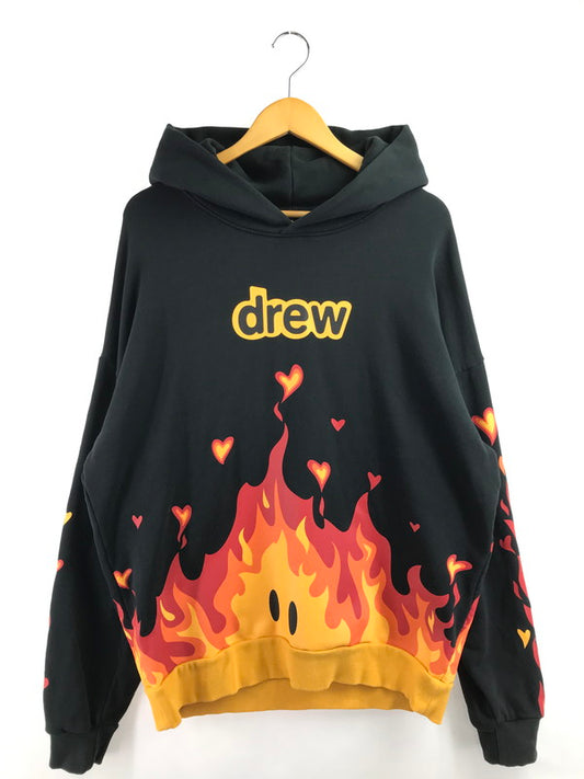 【中古品】【メンズ】 DREW HOUSE ドリュー ハウス FIRE HOODIE ファイヤー フーディー パーカー 142-260408-rt-08-tag サイズ：XL カラー：ブラック 万代Net店