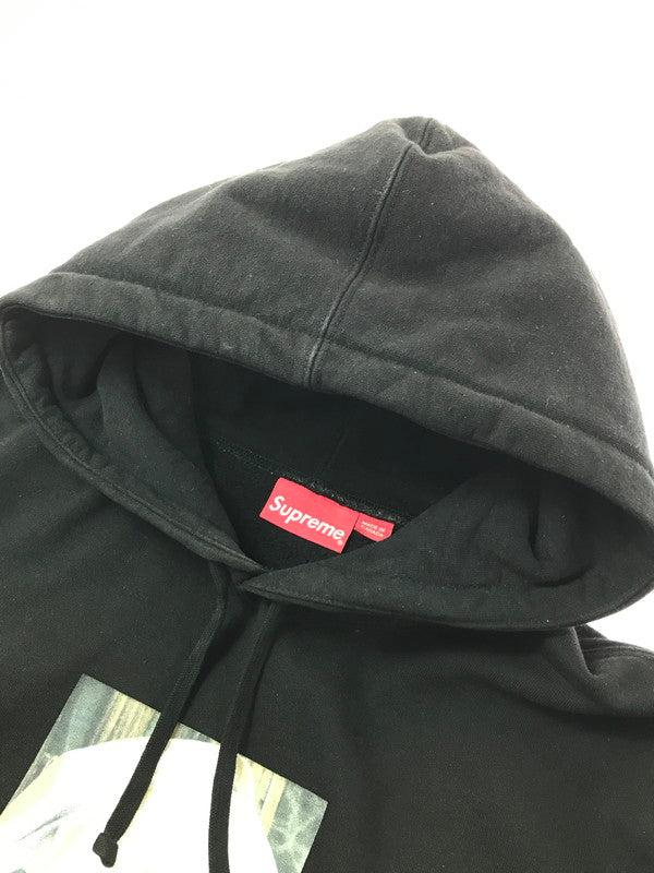 【中古品】【メンズ】 Supreme シュプリーム 21AW ECSTASY HOODED SWEATSHIRT エクスタシー フーデッド スウェットシャツ パーカー 149-260420-na-20-tagh サイズ：L カラー：ブラック 万代Net店