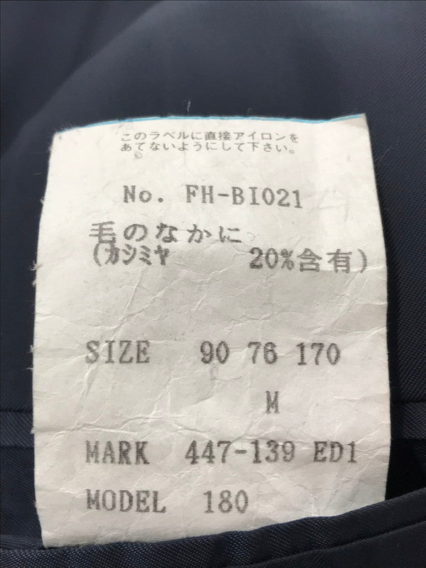 【中古品】【メンズ】 2B WOOL CASHMERE TAILORED JACKET ウール カシミヤ テーラード ジャケット 141-260416-rt-08-tag サイズ：M カラー：ネイビー 万代Net店