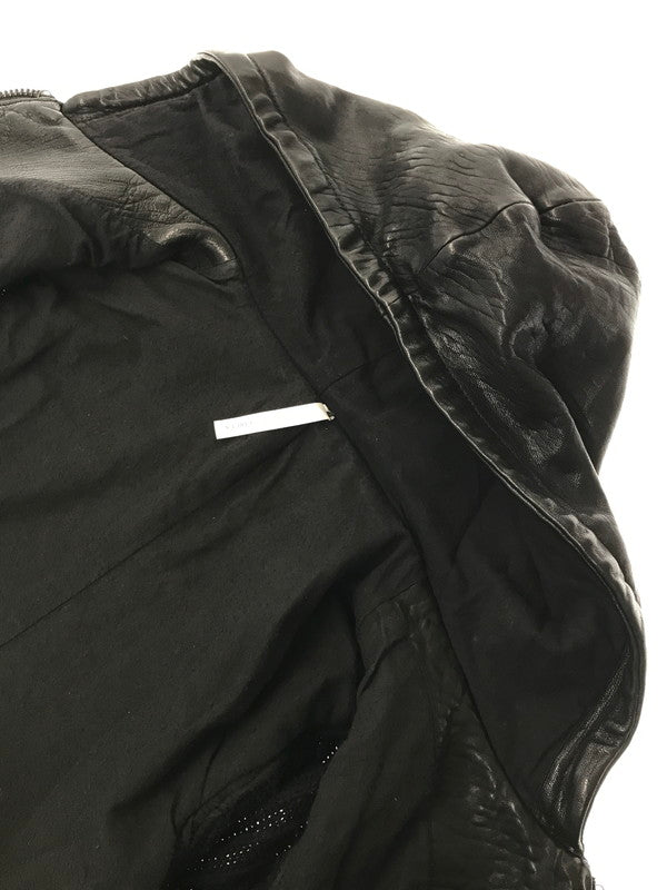 【中古品】【メンズ】 THEE OLD CIRCUS サーカス ARM RIB KNIT HOODED RIDERS JACKET CL-005 アーム リブニット フーデッド ライダース ジャケット 147-260416-rt-07-tag サイズ：1 カラー：ブラック 万代Net店