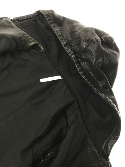 【中古品】【メンズ】 THEE OLD CIRCUS サーカス ARM RIB KNIT HOODED RIDERS JACKET CL-005 アーム リブニット フーデッド ライダース ジャケット 147-260416-rt-07-tag サイズ：1 カラー：ブラック 万代Net店