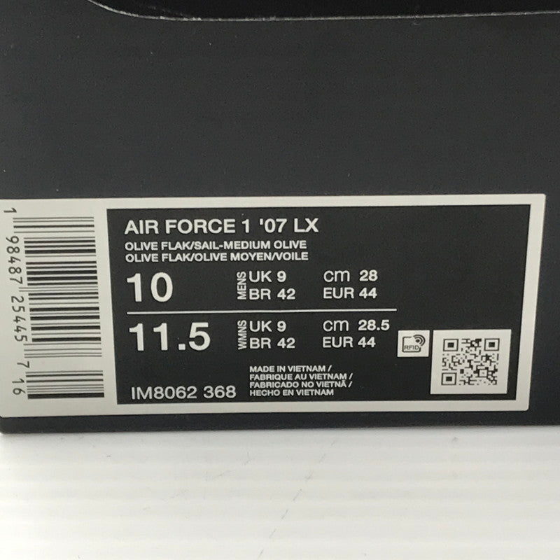 【中古美品】【メンズ】 NIKE ナイキ AIR FORCE 1 LOW LX LEAF CAMO IM8062-368 エア フォース 1スニーカー 靴 160-260405-rt-15-tag サイズ：28cm US10 カラー：OLIVE FLAK/SAIL-MEDIUM OLIVE 万代Net店