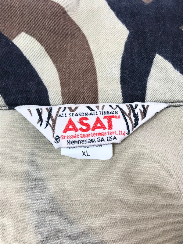 【中古品】【メンズ】 ASAT エーサット 90's VINTAGE TRIBAL CAMO JACKET 90年代 ヴィンテージ トライバル カモフラ ジャケット USA製 ハンティングジャケット ブルゾン 146-260323-yy-17-tag サイズ：XL カラー：ベージュ 万代Net店