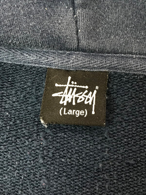 【中古品】【メンズ】 OLD STUSSY 00's VINTAGE LOGO PRINT HOODIE 00年代 ヴィンテージ ロゴ プリント フーディー パーカー トップス 142-260323-yy-15-tag サイズ：L カラー：ネイビー 万代Net店