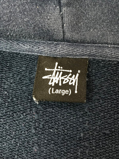 【中古品】【メンズ】 OLD STUSSY 00's VINTAGE LOGO PRINT HOODIE 00年代 ヴィンテージ ロゴ プリント フーディー パーカー トップス 142-260323-yy-15-tag サイズ：L カラー：ネイビー 万代Net店