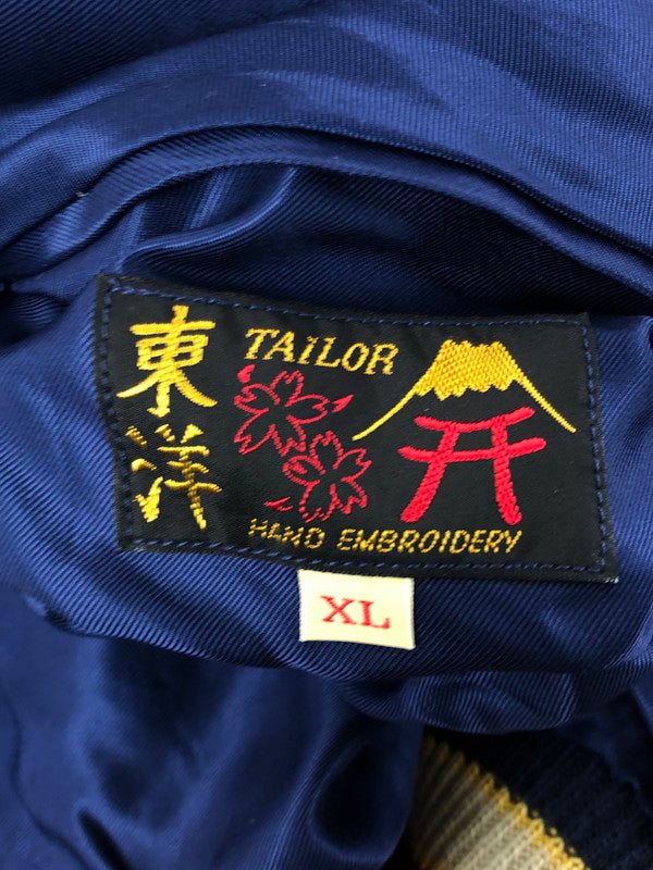 【中古品】【メンズ】 TAILOR 東洋 テーラー 東洋 EAGLE×DRAGON&TIGER SOUVENIR JACKET TT15273 スーベニア ジャケット 145-260325-rt-06-tag サイズ：XL カラー：ブルー/ホワイト 万代Net店