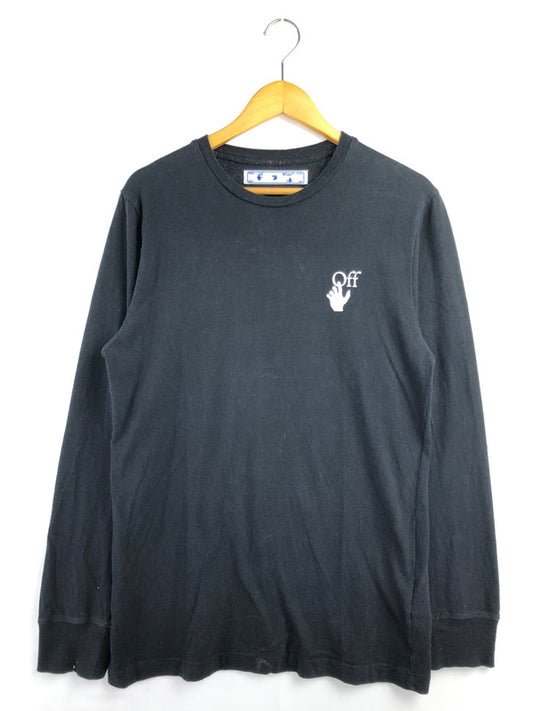 【中古品】【メンズ】 OFF-WHITE オフホワイト 20AW PASCAL ARROW L/S TEE OMAB001F20FAB002 パスカル アロー 長袖Tシャツ 142-260325-rt-14-tag サイズ：M カラー：ブラック 万代Net店