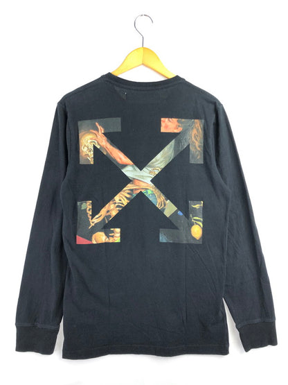 【中古品】【メンズ】 OFF-WHITE オフホワイト 20AW PASCAL ARROW L/S TEE OMAB001F20FAB002 パスカル アロー 長袖Tシャツ 142-260325-rt-14-tag サイズ：M カラー：ブラック 万代Net店
