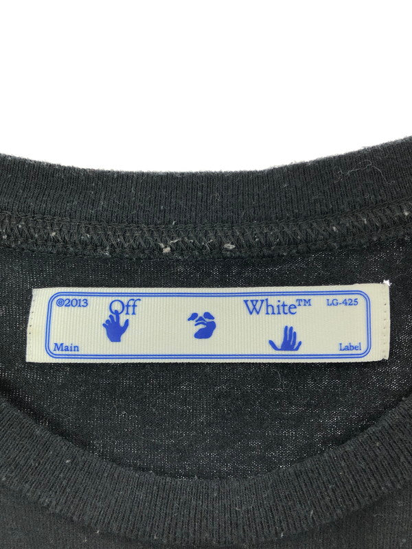 【中古品】【メンズ】 OFF-WHITE オフホワイト 20AW PASCAL ARROW L/S TEE OMAB001F20FAB002 パスカル アロー 長袖Tシャツ 142-260325-rt-14-tag サイズ：M カラー：ブラック 万代Net店