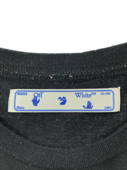【中古品】【メンズ】 OFF-WHITE オフホワイト 20AW PASCAL ARROW L/S TEE OMAB001F20FAB002 パスカル アロー 長袖Tシャツ 142-260325-rt-14-tag サイズ：M カラー：ブラック 万代Net店