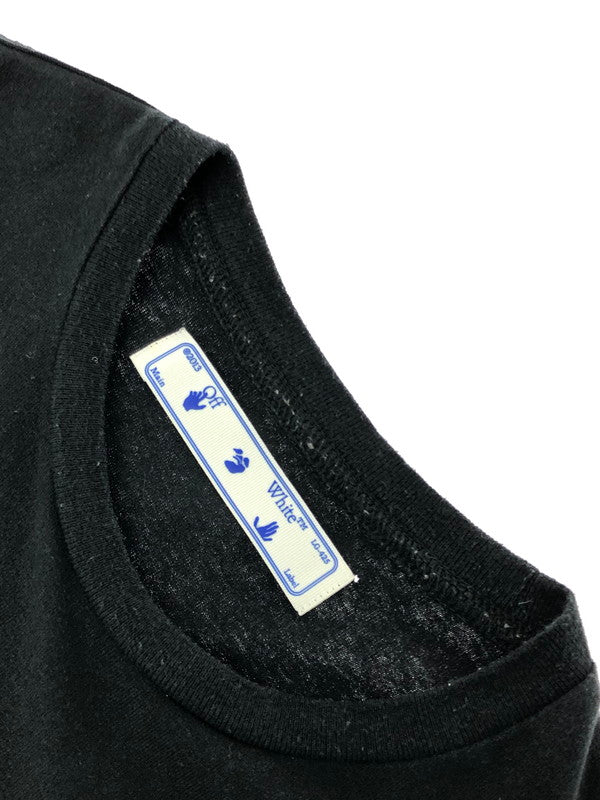 【中古品】【メンズ】 OFF-WHITE オフホワイト 20AW PASCAL ARROW L/S TEE OMAB001F20FAB002 パスカル アロー 長袖Tシャツ 142-260325-rt-14-tag サイズ：M カラー：ブラック 万代Net店