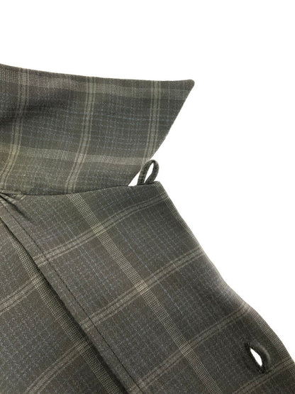【現状渡し品】【メンズ】 WACKO MARIA ワコマリア L/S CHECK OPEN COLLAR SHIRT ロングスリーブ チェック オープンカラー シャツ 142-260325-rt-13-tag サイズ：S カラー：ブラック 万代Net店