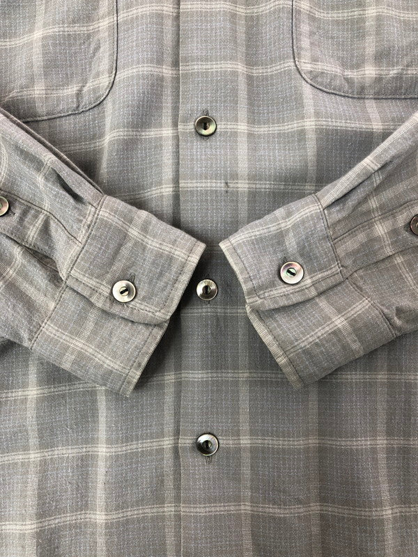 【現状渡し品】【メンズ】 WACKO MARIA ワコマリア L/S CHECK OPEN COLLAR SHIRT ロングスリーブ チェック オープンカラー シャツ 142-260325-rt-13-tag サイズ：S カラー：ブラック 万代Net店