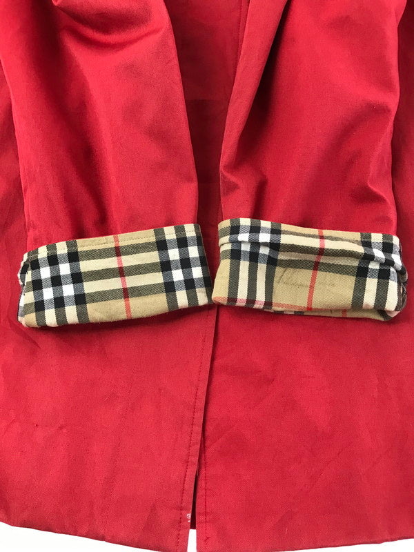 【現状渡し品】【レディース】 Burberrys バーバリーズ SOUTIEN COLLAR COAT ステンカラーコート アウター 168-260407-na-10-tag サイズ：サイズ表記なし下記参照 カラー：レッド 万代Net店