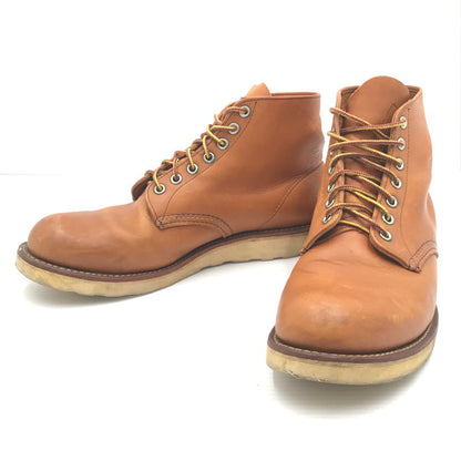【中古品】【メンズ】 RED WING レッドウィング HERITAGE WORK 6 ROUND TOE BOOT 9107 ヘリテージワーク 6 ラウンド トゥ ブーツ 靴 164-260405-rt-06-tag サイズ：27.5cm US9 1/2 カラー：ブラウン 万代Net店