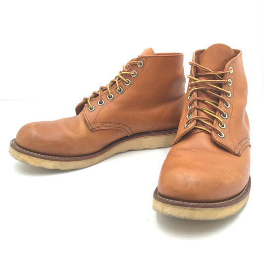 【中古品】【メンズ】 RED WING レッドウィング HERITAGE WORK 6 ROUND TOE BOOT 9107 ヘリテージワーク 6 ラウンド トゥ ブーツ 靴 164-260405-rt-06-tag サイズ：27.5cm US9 1/2 カラー：ブラウン 万代Net店