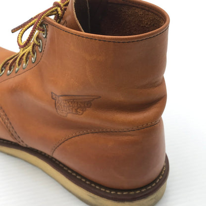 【中古品】【メンズ】 RED WING レッドウィング HERITAGE WORK 6 ROUND TOE BOOT 9107 ヘリテージワーク 6 ラウンド トゥ ブーツ 靴 164-260405-rt-06-tag サイズ：27.5cm US9 1/2 カラー：ブラウン 万代Net店