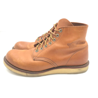 【中古品】【メンズ】 RED WING レッドウィング HERITAGE WORK 6 ROUND TOE BOOT 9107 ヘリテージワーク 6 ラウンド トゥ ブーツ 靴 164-260405-rt-06-tag サイズ：27.5cm US9 1/2 カラー：ブラウン 万代Net店