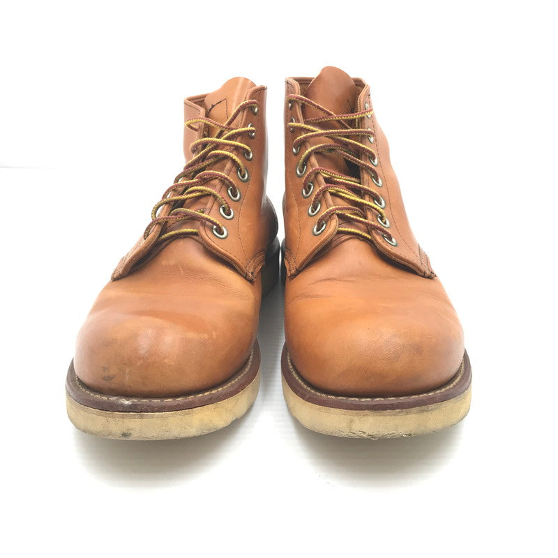 【中古品】【メンズ】 RED WING レッドウィング HERITAGE WORK 6 ROUND TOE BOOT 9107 ヘリテージワーク 6 ラウンド トゥ ブーツ 靴 164-260405-rt-06-tag サイズ：27.5cm US9 1/2 カラー：ブラウン 万代Net店