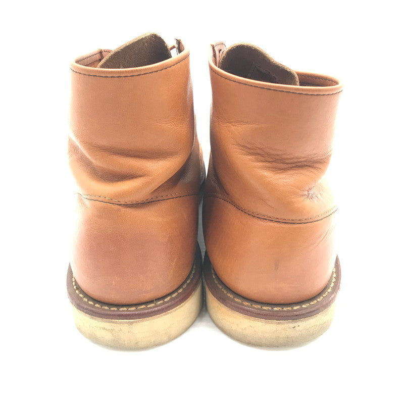 【中古品】【メンズ】 RED WING レッドウィング HERITAGE WORK 6 ROUND TOE BOOT 9107 ヘリテージワーク 6 ラウンド トゥ ブーツ 靴 164-260405-rt-06-tag サイズ：27.5cm US9 1/2 カラー：ブラウン 万代Net店