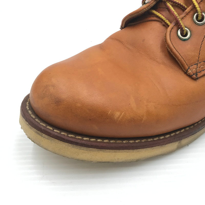 【中古品】【メンズ】 RED WING レッドウィング HERITAGE WORK 6 ROUND TOE BOOT 9107 ヘリテージワーク 6 ラウンド トゥ ブーツ 靴 164-260405-rt-06-tag サイズ：27.5cm US9 1/2 カラー：ブラウン 万代Net店