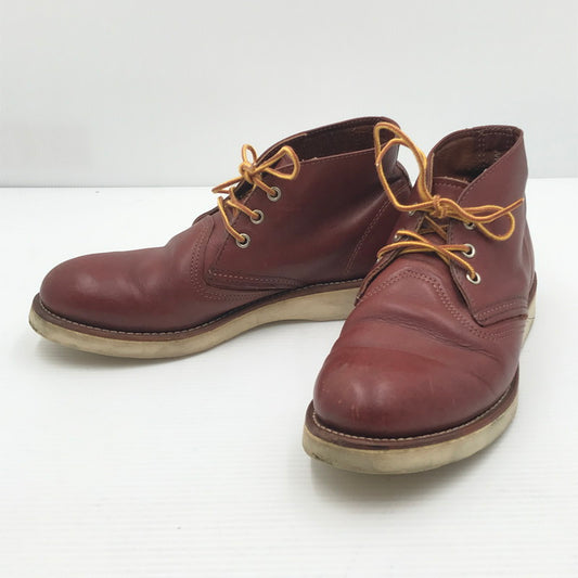【中古品】【メンズ】 RED WING レッドウィング WORK CHUKKA 3139 #3139 ワーク チャッカ 靴 164-260405-rt-07-tag サイズ：26.5cm US8 1/2 カラー：ブラウン 万代Net店